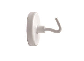 Magneet met haak MAUL 36mm trekkracht 6kg wit 5 stuks