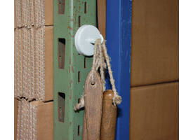 Magneet met haak MAUL 47mm trekkracht 12kg wit 5 stuks