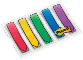 Indextabs 3M Post-it 684 12x43mm pijlvorm assorti 100 stuks