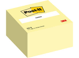 Memoblok 3M Post-it 636 76x76mm kubus geel 450 vel