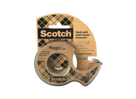 Plakband Scotch Magic 919 19mmx20m transparant + gerecyclede afroller