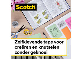 Plakband Scotch Magic 665 19mmx33m dubbelzijdig