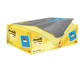 Memoblok 3M Post-it 655 76x127mm geel 16 + 4 gratis