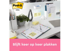 Memoblok 3M Post-it 655 76x127mm geel 16 + 4 gratis