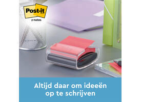Memoblokdispenser 3M tbv Post-it Z-Note 76x76mm transparant + 12 blok Z-notes