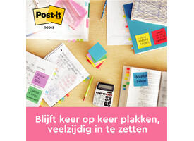 Memoblok 3M Post-it 654 76x76mm Energetic Colours 6 stuks