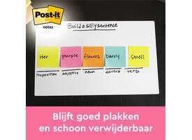 Memoblok 3M Post-it 654 76x76mm Energetic Colours 6 stuks