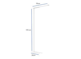Vloerlamp MAUL Jet LED dimbaar hg 195 cm wit