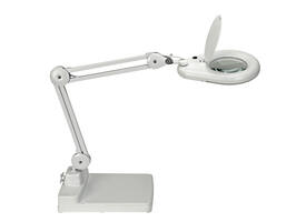Loeplamp MAUL Viso LED met voet wit
