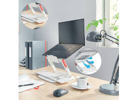 Laptopstandaard Leitz Ergo verstelbare multihoek wit