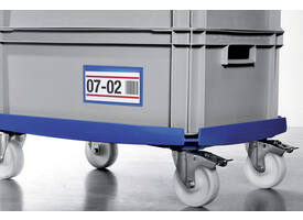 Documenthoes Durable zelfklevend 150x67mm blauw 50 stuks