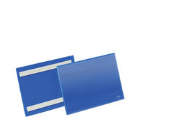 Documenthoes Durable zelfklevend A5 liggend blauw 50 stuks