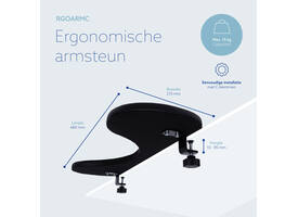 Armsteun R-Go Ergonomisch Zwart