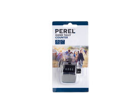 Personenteller Perel met cijfers 0 tot 9999 zilver