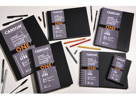 Schetsboek Canson Art Book One spiraalgebonden 160vel 100gr 216x140mm wit