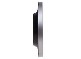Wandklok MAUL Step Quartz Ø30x5cm kunststof zilver/wit stildraaiend