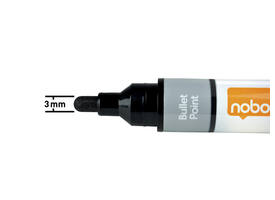 Whiteboardmarker Nobo Liquid ink rond assorti 3mm 10stuks