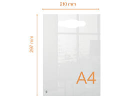 Notitiebord Nobo transparant acryl met handgreep A4