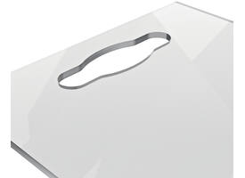 Notitiebord Nobo transparant acryl met handgreep A4