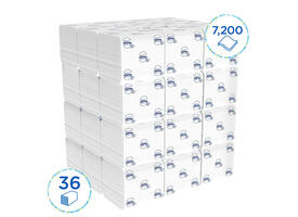 Toiletpapier Kleenex gevouwen 2-laags 110x186mm wit 8408