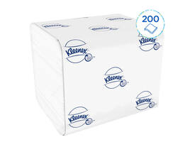 Toiletpapier Kleenex gevouwen 2-laags 110x186mm wit 8408