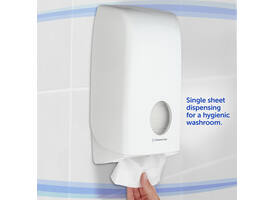 Toiletpapierdispenser Kimberly Clark Aquarius gevouwen wit 6946