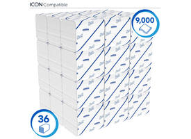 Toiletpapier Scott Control gevouwen 2-laags 110x186mm wit 8508