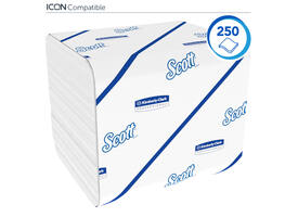 Toiletpapier Scott Control gevouwen 2-laags 110x186mm wit 8508
