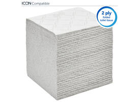Toiletpapier Scott Control gevouwen 2-laags 110x186mm wit 8508
