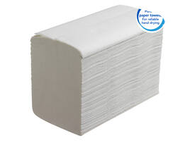 Handdoek Scott Essential i-vouw 1-laags 200x318mm 15x240 vel wit 6669