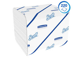 Toiletpapier Scott Control gevouwen 2-laags 110x186mm wit 8509