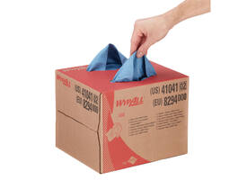 Reinigingsdoek WypAll X80 PowerClean dispenserdoos 1-laags 160 vel blauw 8294