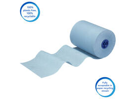 Handdoekrol Scott Essential Slimroll 1-laags 190m blauw 6696