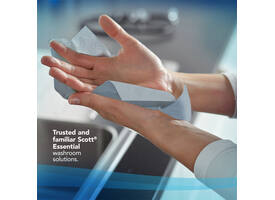 Handdoekrol Scott Essential Slimroll 1-laags 190m blauw 6696