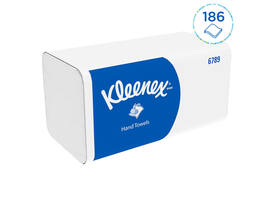 Handdoek Kleenex i-vouw 2-laags 215x212mm 15x186 vel wit 6789