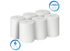 Handdoekrol Scott Essential Slimroll 1-laags 190m wit 6695