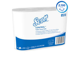 Toiletpapier Scott Control 3-laags 350 vel wit 8518