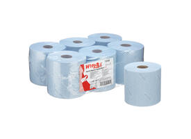 Poetspapier WypAll L10 GeneralClean 1-laags 800 vel blauw 7255