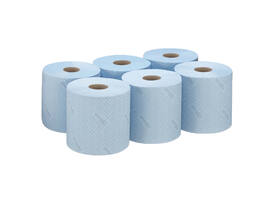 Poetspapier WypAll L10 GeneralClean 1-laags 800 vel blauw 7255