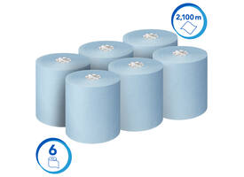 Handdoekrol Scott Essential 1-laags 350m blauw 6692