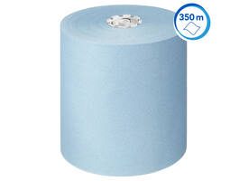 Handdoekrol Scott Essential 1-laags 350m blauw 6692