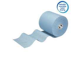 Handdoekrol Scott Essential 1-laags 350m blauw 6692
