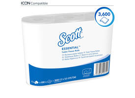 Toiletpapier Scott Essential 2-laags 600 vel wit 8517