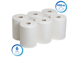 Handdoekrol Scott Control Slimroll 1-laags 165m wit 6657