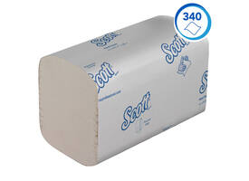 Handdoek Scott Essential i-vouw 1-laags 200x212mm 15x340 vel wit 6617