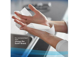 Handdoek Scott Control i-vouw 1-laags 200x210mm 15x304 vel wit 6689