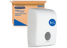 Handdoekdispenser Kimberly Clark Aquarius i-vouw wit 6945
