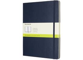 Notitieboek Moleskine XL 190x250mm blanco hard cover sapphire blue