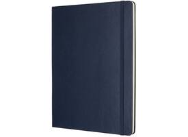 Notitieboek Moleskine XL 190x250mm blanco hard cover sapphire blue