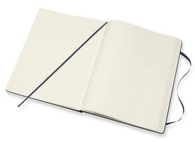 Notitieboek Moleskine XL 190x250mm blanco hard cover sapphire blue